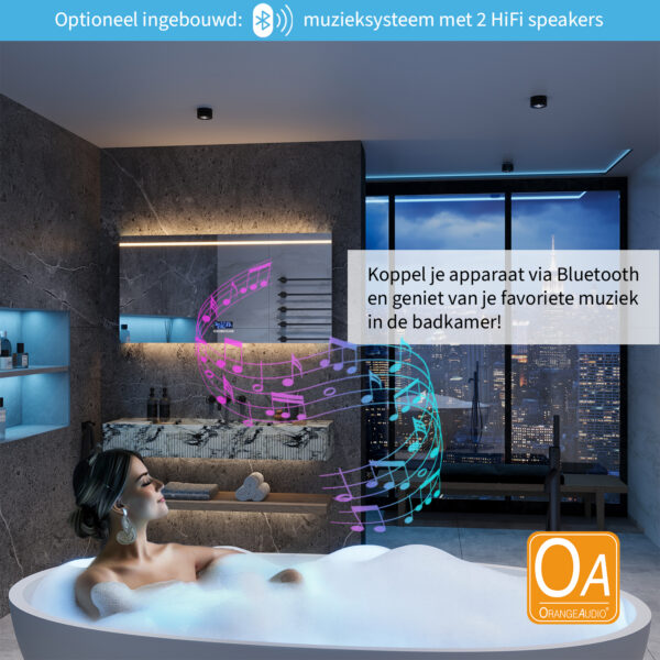 Genieten van muziek in de badkamer? Kies dan voor een Bluetooth muzieksysteem met 2 HiFi speakers