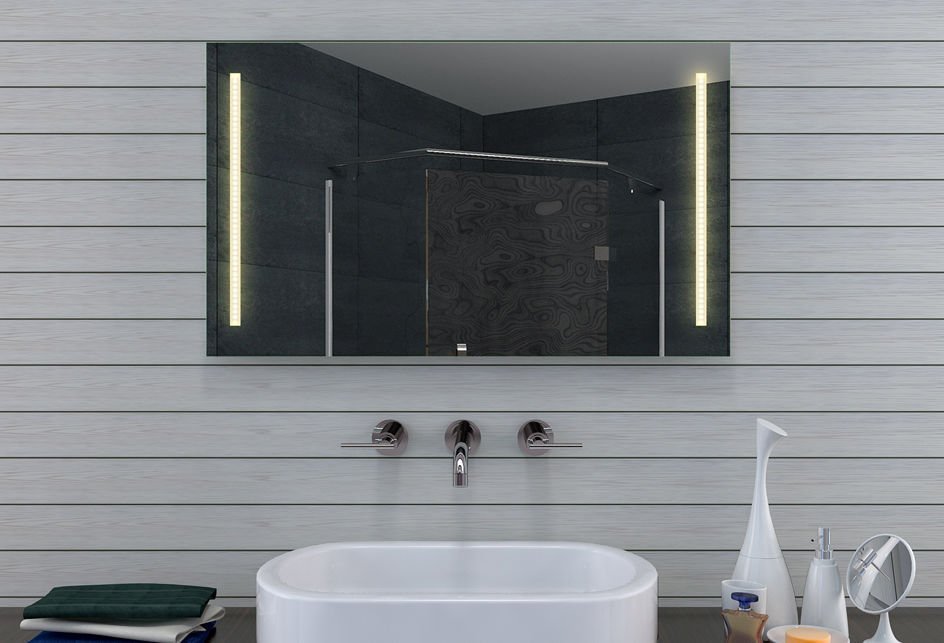 Haalbaarheid Landschap Spuug uit Voordelige lichtspiegel met instelbare LED kleur 100x60 cm - Designspiegels